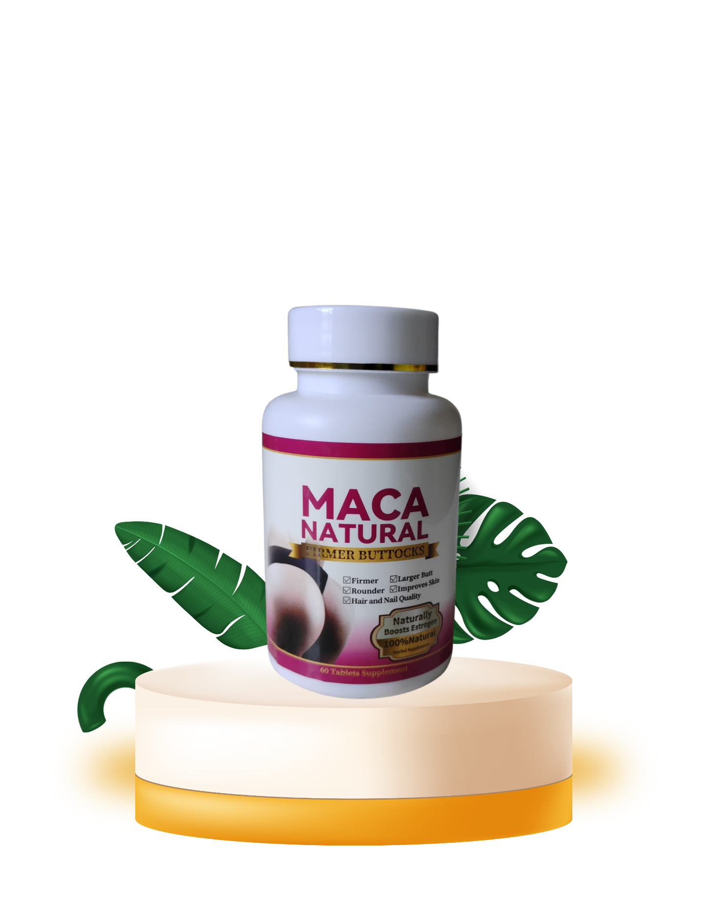 Enlargement Your Butt with Maca Natural Firmer Buttocks Curves Enhancer